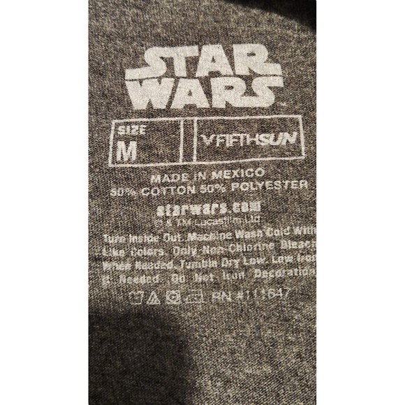 Star Wars Men's Gray Cotton Blend Short Sleeves X-Wing T-Shirt Size Medium - Picture 5 of 6